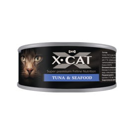X-cat-Тунец с морепродуктами, 80 г.